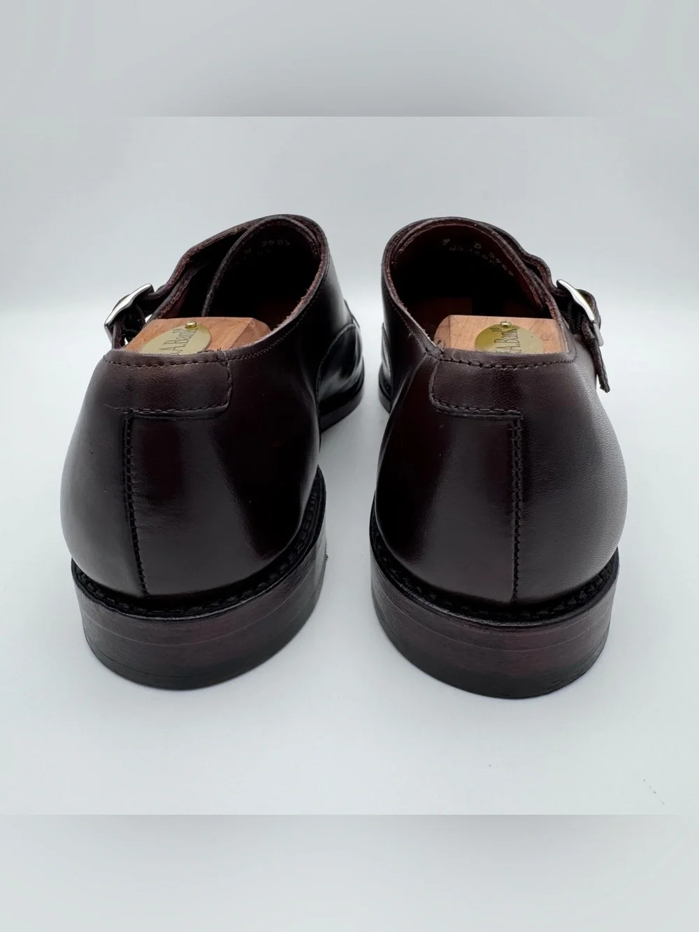 Allen Edmonds Mora 2.0 Brown Leather Double Monk Strap Shoes Men's Size 9 D